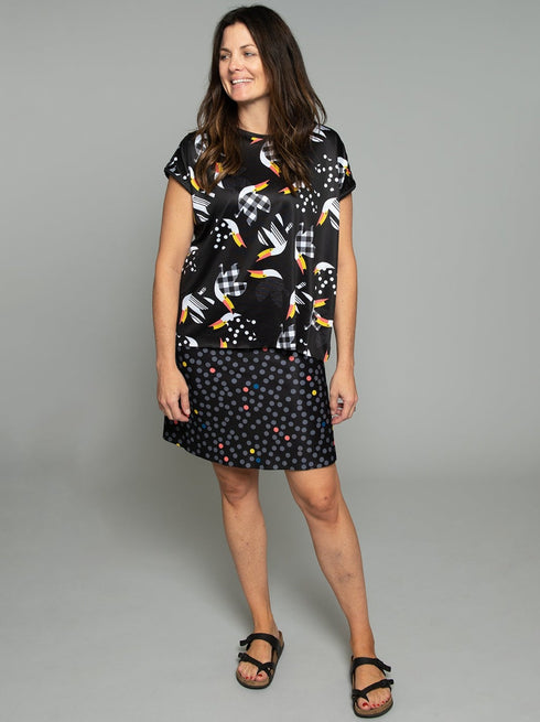 The Sport Skirt - Toucan / Mini Dot